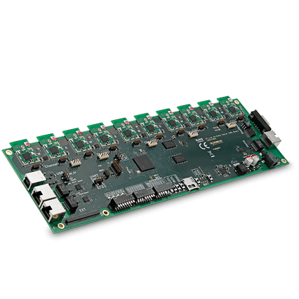 Picture of our IO-Link Wireless 5-Track Master Evaluation Boards