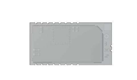 Visualization of the size of the IO-Link Wireless Device SOM