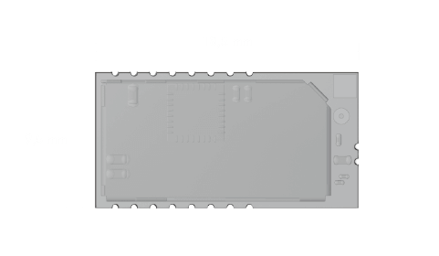 Size of the IO-Link Wireless SOM Device Visualization of the size of the IO-Link Wireless Device SOM